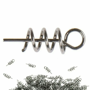 Appâts souples pour la pêche : crochet à ressort, fixation à vis, aiguille pour vers souples - Product Image 1