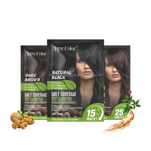 Shampoo à la <span class=keywords><strong>noix</strong></span> noire biologique à vente chaude en gros, teinture capillaire noire sans ammoniaque, couvre les cheveux gris, qualité cosmétique, OEM/ODM, soins capillaires - Product Image 2