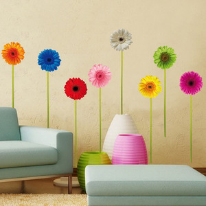 Autocollant mural décoratif DIY auto-adhésif, motif floral, papier peint 3D, à peler et coller, écologique, pour la maison, amovible, pour intérieur - Product Image 1