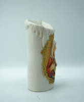 Figurine religieuse en résine en forme de bougie de 5.25 pouces, Figurine de prière en 3D, décoration de bureau, notre dame de grâce