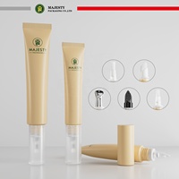 Tube Krim Mata Tanpa Udara dengan Pompa Vakum dan Aplikator Logam 10ml 30ml PE PBL Kemasan Serum Lotion Isi Ulang