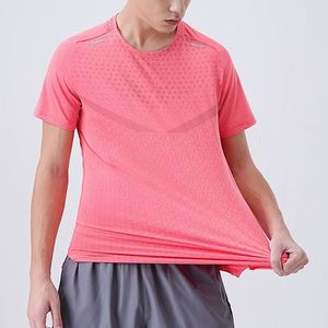T-shirt de course pour homme à manches courtes, col rond, séchage rapide, impression par sublimation, 100 % polyester, maille respirante, couleur personnalisée - Product Image 4
