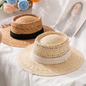 Haute qualité nouvelle Collection Personalizados été femme Vintage Designer écran solaire Sombrero De Sol Ninas jeunesse chapeaux de paille - Product Image 4