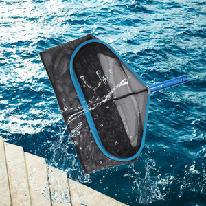 Détection de fuite d'écumoire Accessoires de piscine Râteau à feuilles Écumoire Poignée en métal Filet d'écumoire de feuilles de piscine - Product Image 4