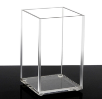 Porte-crayons en acrylique transparent, gobelets pour crayons de bureau, accessoire de bureau