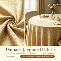 Tissu Brocart Teint 100% Polyester 100D 120GSM Écologique, Doux au Toucher, pour Nappe et Décoration Intérieure – Approvisionnement en Gros Usine