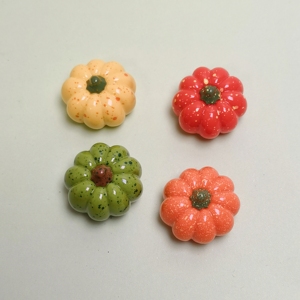 100 pièces Cabochons en résine Citrouille Kawaii Halloween, Décoration d'intérieur, Ornement de bureau, Accessoires de paysage de jardin féerique - Product Image 6