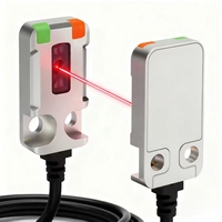 Capteur photoélectrique ultra-mince Micro BGS, capteur de faisceau ultra-fin pour la sécurité des portes de garage, mini capteur optique à faisceau traversant