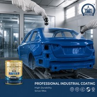 Peinture automobile Wolong 2K28 Standard Bleu Hydroxyl Acrylique, finition brillante True-Hue, revêtement durable, temps de séchage de 0,5h pour véhicules de tourisme