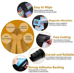 240x120cm <span class=keywords><strong>Film</strong></span> de <span class=keywords><strong>tableau</strong></span> <span class=keywords><strong>magnétique</strong></span> Feuilles de <span class=keywords><strong>tableau</strong></span> <span class=keywords><strong>noir</strong></span> auto-adhésives Papier de <span class=keywords><strong>tableau</strong></span> <span class=keywords><strong>noir</strong></span> pour mur Catégorie de produit Tableaux blancs - Product Image 2
