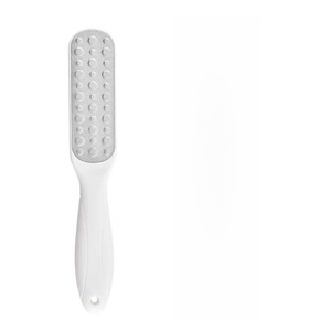 Foot File Oval Stainless Steel Pp Handle For Home Use Dead Skin Remover Heel Scrubber Foot Care Tool - Product Image 2