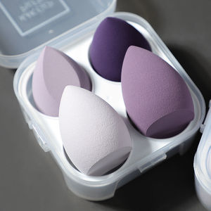 Dry and Wet Dual-purpose Makeup Egg Puff, Makeup Egg Sponge Ball, Super Soft, 4-pack Makeup Egg Cover <b>Box</b> - Product Image 4