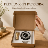 Coffret Cérémonie du Thé Matcha : Fouet en Bambou (Chasen), Support, Cuillère Chashaku, Passoire à Mailles Fines – Idéal pour la Maison, les Cafés et les Amateurs de Thé