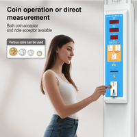Báscula Médica de Altura y Peso que Funciona con Monedas para Hospitales con Pantalla LED, Personalizable OEM