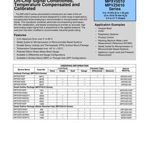 Capteur de pression MPX5010 MPX5010DP - Product Image 5