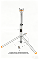 Lampe LED multifonctionnelle surélevée avec télécommande, IP65, garantie 1 an, pour le camping et la pêche en eau sauvage