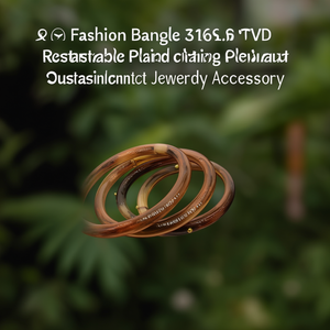 Bracelet tendance en acier inoxydable 316L plaqué or PVD, résistant et durable, accessoire de bijouterie - Product Image 3