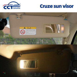 Pare-soleil en matériau PU avec lumière LED et miroir de courtoisie pour Land Cruiser 08-19 LC200, pare-soleil de voiture, accessoires intérieurs - Product Image 6