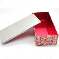 Boîte d'emballage métallique rectangulaire en fer, forme allongée, avec couvercle à enfiler, impression personnalisée, pour stockage, vente en gros