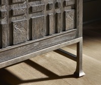 Buffet haut de gamme pour appartement familial, meuble d'intérieur moderne en bois gravé