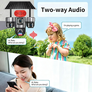 กล้องวงจรปิด AOV 4G พลังงานแสงอาทิตย์ สำหรับภายนอกอาคาร แบบ PTZ ความละเอียด 5MP มองเห็นในเวลากลางคืน ตรวจจับความเคลื่อนไหว กันน้ำมาตรฐาน IP66 ใช้งานง่ายผ่านแอพ ภาพสีเต็มรูปแบบ พร้อมระบบเสียงสองทาง - Product Image 2