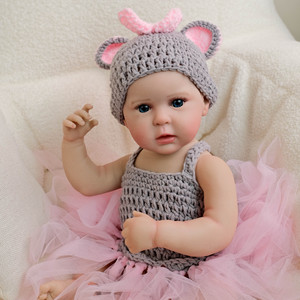 Pas cher Pleurer Nouveau-né Réaliste Full Body Vêtements Garçon 19 Pouces Silicone Bébé <span class=keywords><strong>Reborn</strong></span> Poupées Pour Jouet - Product Image 4