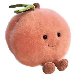 Juguete de Peluche de Durazno Personalizado al por Mayor, Peluches Divertidos de Frutas de 6 Pulgadas, Animales de Peluche Suaves, Regalos de Cumpleaños Kawaii para Adolescentes y Niñas - Product Image 1