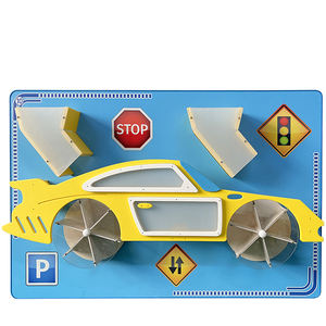 屋内用サンドピットプレイセンター機器子供用プラスチック製の砂プールおもちゃウォールボード活動遊具 - Product Image 1