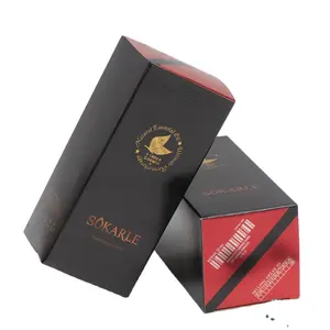 eco friendly custom factory price 350gsm luxury empty die cutting 50ml perfume box design packaging