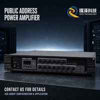 Amplificateur de sonorisation professionnel en rack, de 120W à 2000W, avec contrôle multi-zones, entrées microphone et lecture multimédia