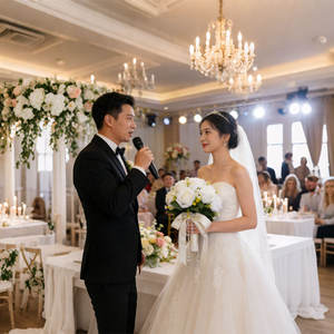 Artificial White Rose Bouquet Luxury PearlCrystal Bridal Bouquet Mothers Day GiftFor Mom <strong>Wedding</strong> <strong>Table</strong> CenterpieceHome Decor - Product Image 4