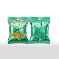 Sacs d'emballage personnalisés imprimés en aluminium haute barrière pour biscuits, chips et autres produits enrobés