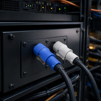 Connecteur Powercon 3P AC SWIELER S109P, boîtier ABS IP40, éclairage de scène DMX, 20A/250V, contacts en cuivre nickelé, prise mâle pour haut-parleur