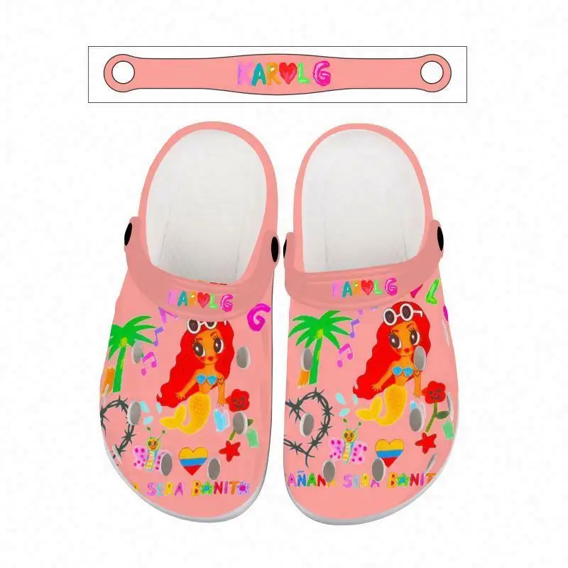 Manana sera bonito Fashion Clogs Man Soft Bottom Beach Sandals Female Clog Sandals Breathable Ankle-Wrap EVA Shoes For Women