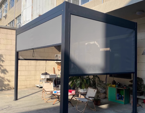 Kits de système de toit plat étanche Gazebo extérieur jardin <span class=keywords><strong>Pergola</strong></span> aluminium <span class=keywords><strong>bioclimatique</strong></span> - Product Image 2