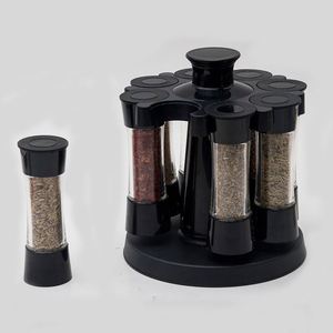 Zohadiah 16 botol rak toples bumbu putar, perlengkapan dapur kreatif botol bumbu pelengkap untuk rempah-rempah - Product Image 5