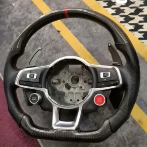 Volante de Cuero <span class=keywords><strong>Volkswagen</strong></span> de Entrega Rápida para VW up Amarok Eos Transporter T-roc <span class=keywords><strong>Beetle</strong></span> R Line Polo 6r Scirocco Jetta - Product Image 3