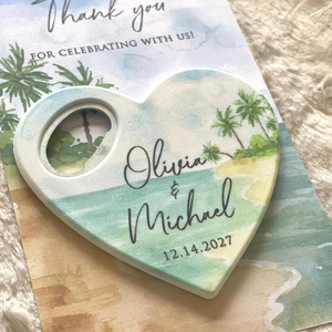 Regalos Personalizados con Logotipo para Bodas, Recuerdos para Invitados, Imán para Refrigerador en Forma <span class=keywords><strong>de</strong></span> Corazón, Abridor <span class=keywords><strong>de</strong></span> Botellas Magnético - Product Image 3