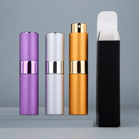 Botol Semprot Parfum SUMEEAR 8ML dengan Hiasan Tengah, Desain Semprotan Halus, Botol Isi Ulang untuk Perjalanan