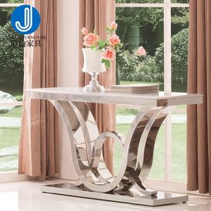 Mesa Consola de Entrada Estilo Europeo, Mesa Consola de Acero - Product Image 1