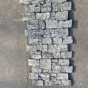 Santiago Xám Granite Tĩnh Mạch Ngẫu Nhiên Z Shape Wall Panel