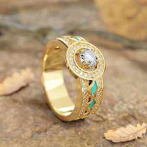 Anello in Stile Etnico Vintage per Donne, Gioiello Artistico e Alla Moda - Product Image 3