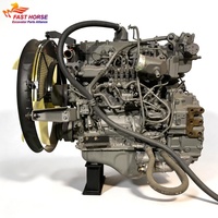 Moteur diesel Isuz Hangood 4HK1 4HK1X 4HK1-TC 4HK1XKSA02D 8-98005443-1 8-98204528-0 pour ZX200-3 ZX200-5A ZX210-3 ZX230-3