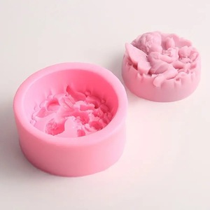 Heart Shaped Angel Silicone <b>Mold</b> For <b>Candle</b> Soap Baking DIY Valentine'S Day Crafting 3D Relief Design - Product Image 4