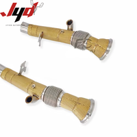 Collecteur d'échappement SS304 pour Ferrari 296 GTB V6 3.0T 2021-2024, isolation thermique dorée, performance racing, amélioration de puissance