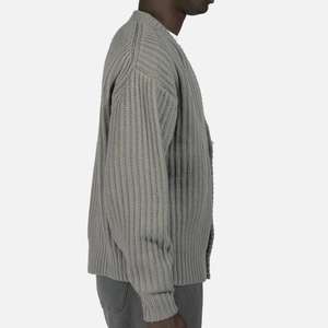 Venta al por mayor OEM personalizado Casual de punto de los hombres cárdigan de lana suéter abrigo de algodón. - Product Image 3