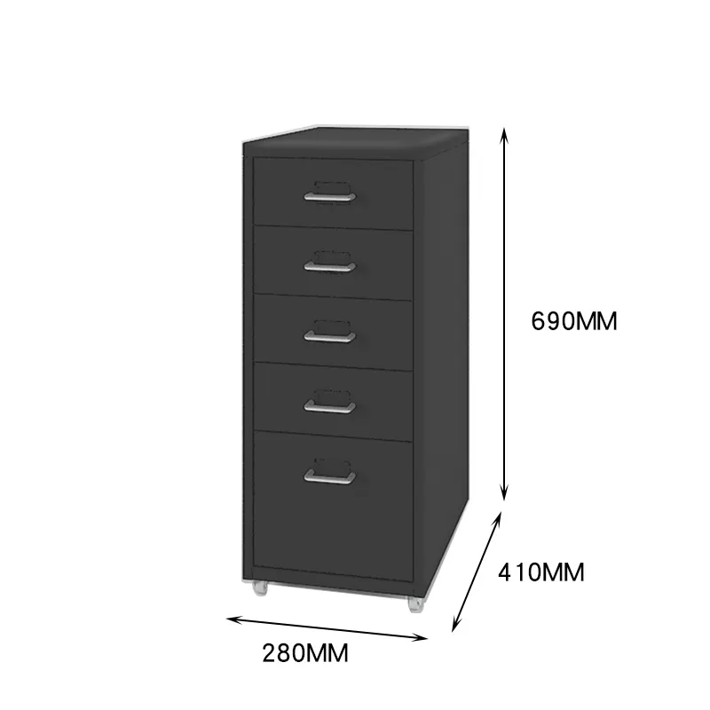 2021 Modern Office Furniture Metal 5 Drawer File Cabinet Filing Cabinet Knock Down Structure Acceptable 0.5~0.8mm 12 Years 0.023