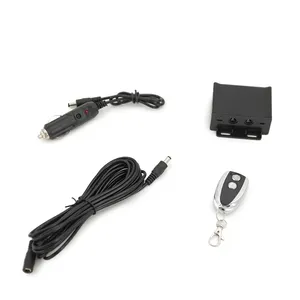 Universele 12V Elektronische Afstandsbediening Schakelaar + Schakelkast Voor Elektrische Uitlaat Uitgesneden Kit Auto Aangepaste Accessoires