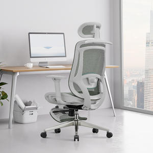 Silla Giratoria Ergonómica de Malla para Oficina en Casa con Reposapiés, Conjunto de Escritorio y Silla para Oficina en Casa, Mesa de Oficina - Product Image 2