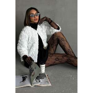 Chaquetas de Tul Desmontables al por Mayor con Estampado de Rosas y Cuadros, de Cuero Sintético, Talla XL, para Invierno, de Poliéster y Algodón, con Logotipo - Product Image 5